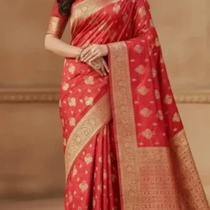 Soft quality Tissue Silk Saree with Blouse Piece.