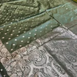 premium quality Mashru silk saree with open border & Blouse Piece.