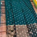 Soft quality Maheshwari Silk Saree With Blouse Piece.
