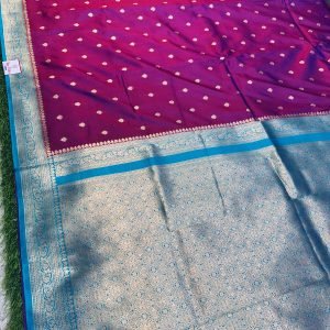 Soft quality Silk Saree in Contrast Border With Blouse Piece.