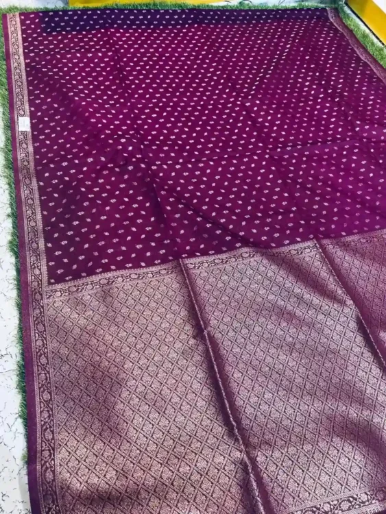 Soft quality Panni Silk Saree With Blouse Piece. - Image 7