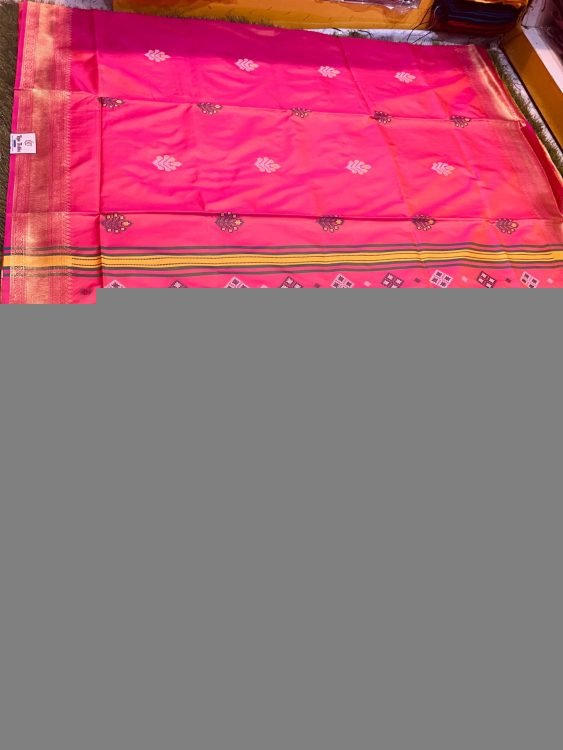 Soft quality Paithani Silk Saree with Blouse Piece. - Image 3
