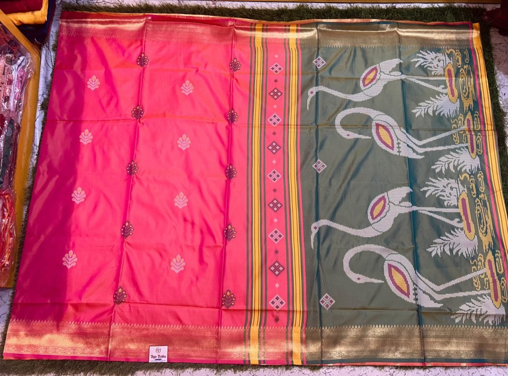 Soft quality Paithani Silk Saree with Blouse Piece. - Image 2