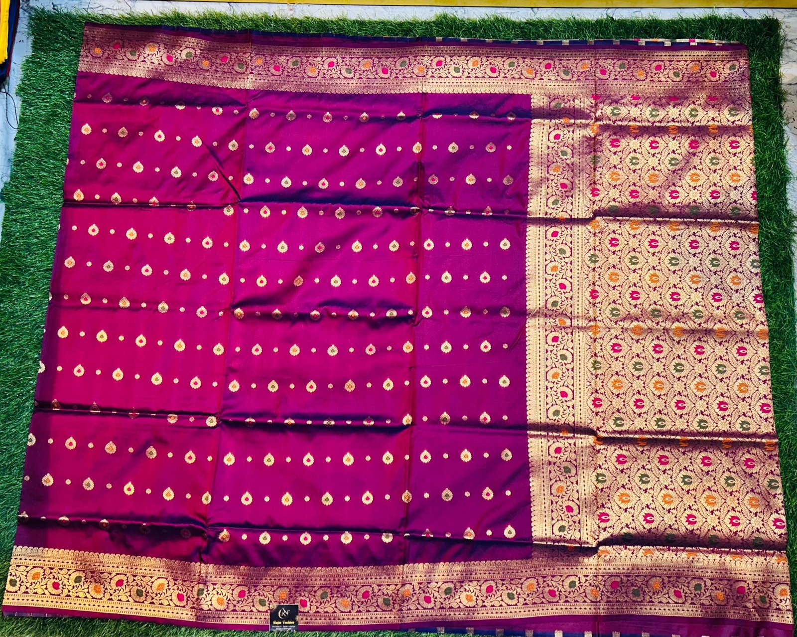 Soft quality Paithani Silk Saree with Blouse Piece. - Image 2