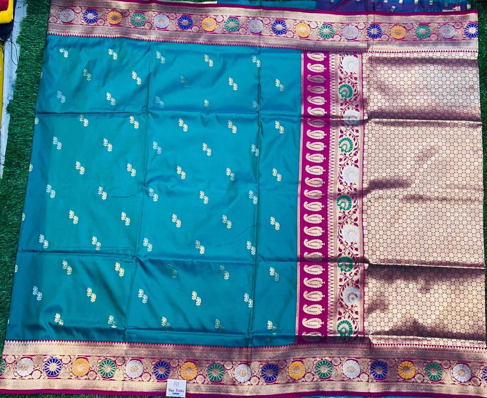 Soft quality Paithani Silk Saree with Blouse Piece. - Image 2