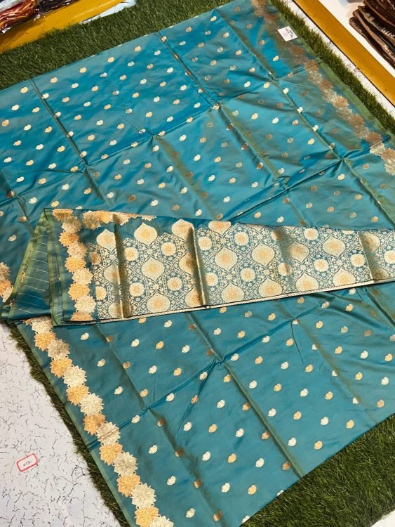 Soft quality Paithani Silk Saree with Blouse Piece. - Image 6