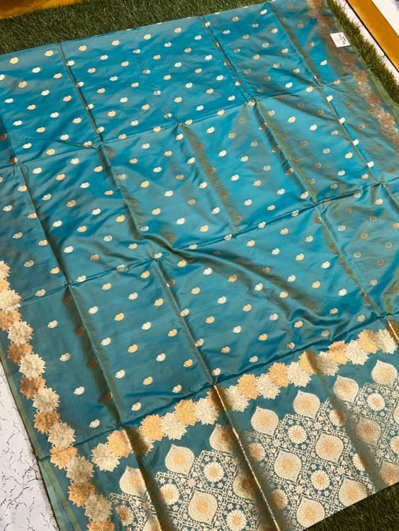 Soft quality Paithani Silk Saree with Blouse Piece.