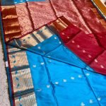 Soft quality Paithani Silk Saree with Contrast Border & Blouse Piece.