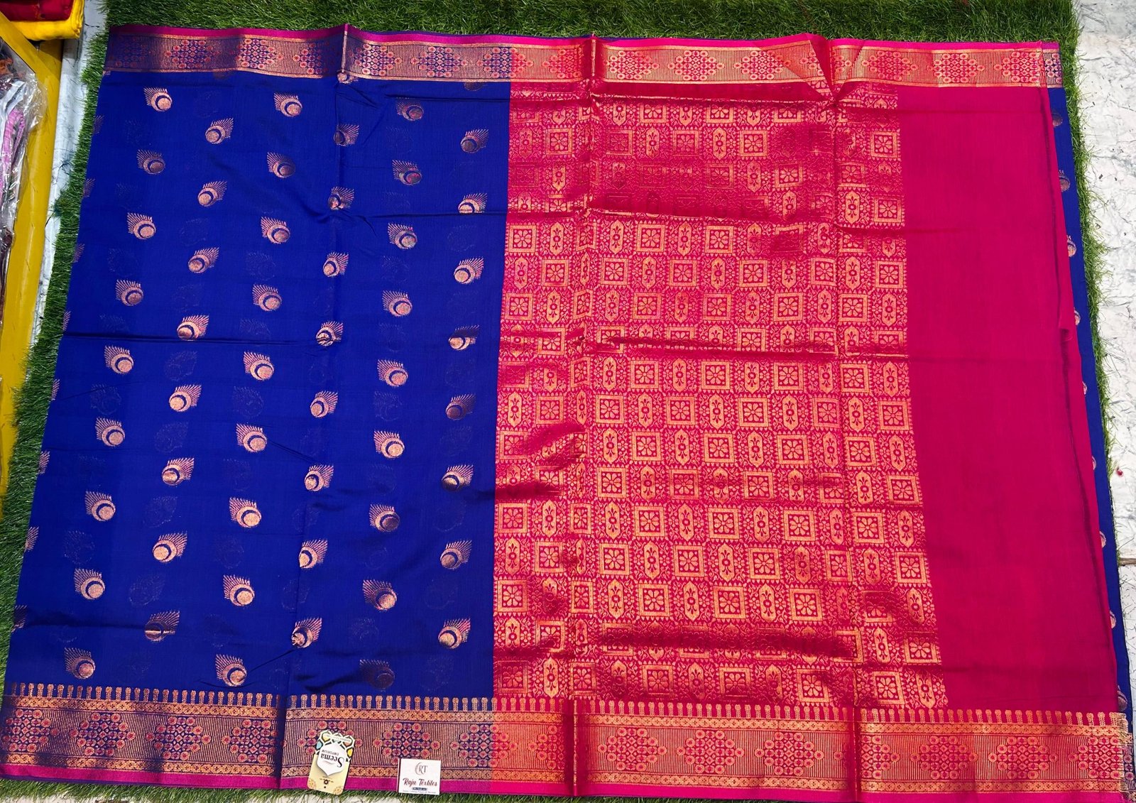 Soft quality Pasapalli Silk Saree With Blouse Piece. - Image 2