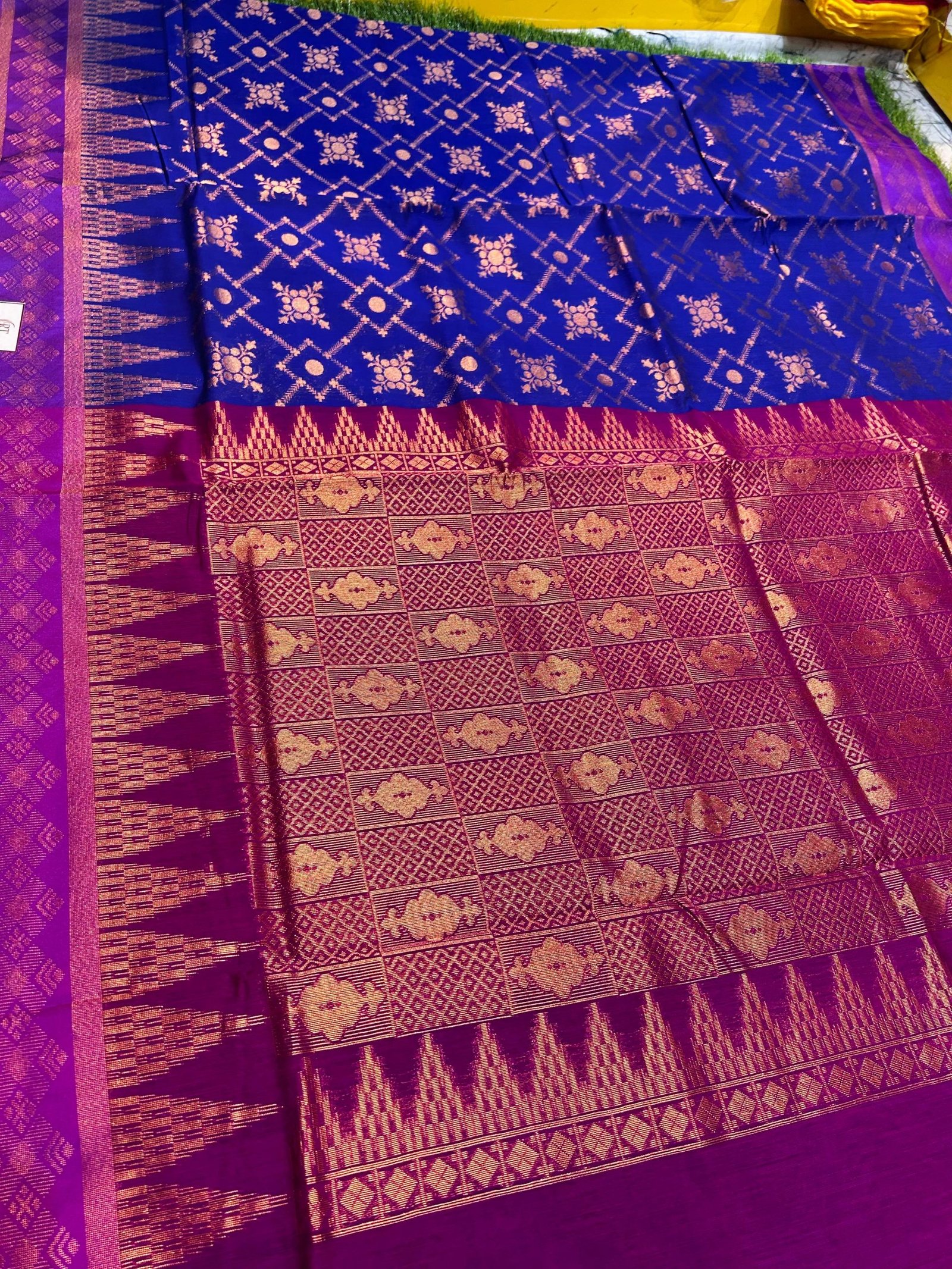 Soft quality Pasapalli Silk Saree With Blouse Piece. - Image 3
