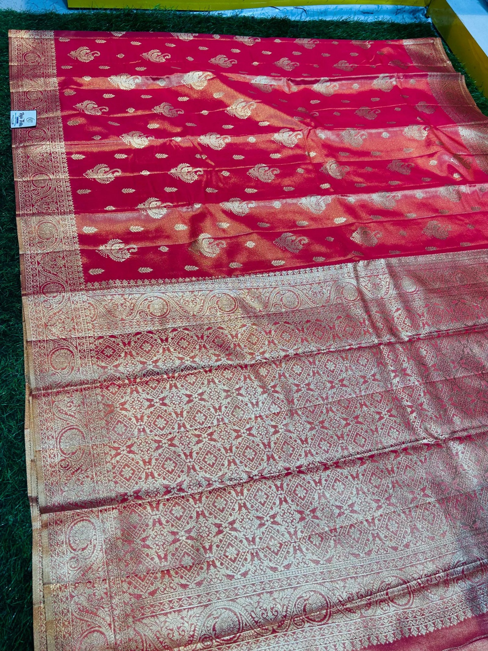 Soft quality Tissue Silk Saree with Blouse Piece.