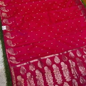 Premium quality Satin Mashru Silk Saree with Blouse Piece.