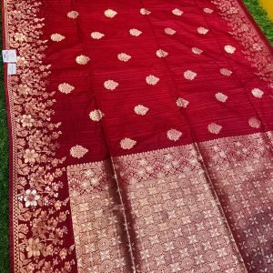 Premium quality Soft Silk Saree in open Border with Blouse Piece.