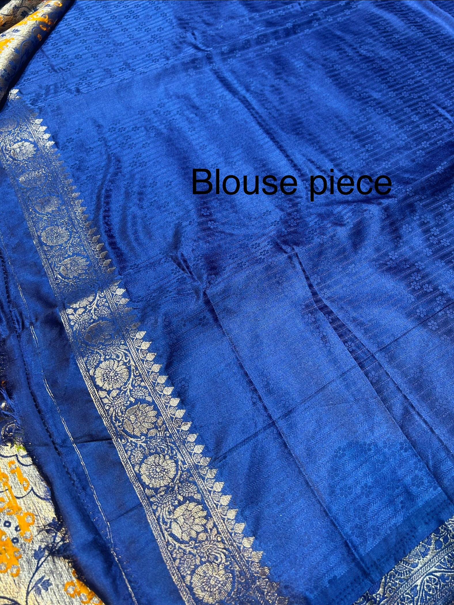 Premium quality Bandhej Silk Saree with Blouse Piece. - Image 6