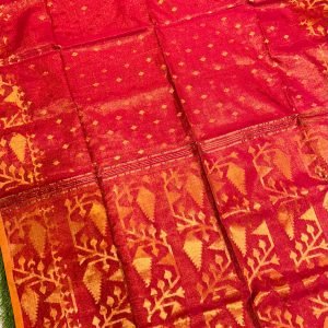 Premium quality Soft Tissue Handloom Saree with Blouse Piece.