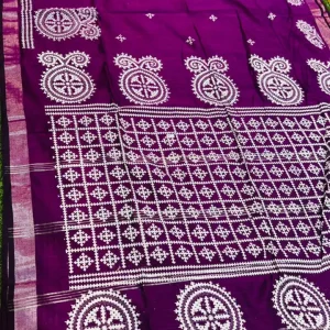 Soft quality Handloom Saree with Fabric Works & Blouse Piece.
