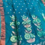 Premium quality Tissue Handloom Saree with Blouse Piece.