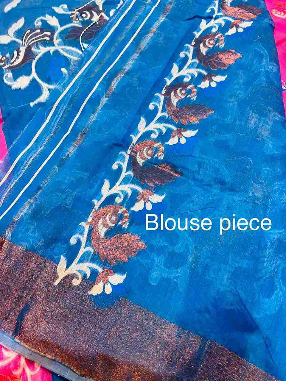 Premium quality Handloom Saree with Blouse Piece. - Image 3
