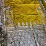 Premium quality Mashru Silk Saree With Jarkhan Stone Works & Blouse Piece.