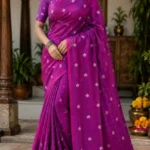 Soft quality Handloom Saree with Blouse Piece.