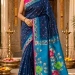 Soft quality Handloom Saree with contrast & Blouse Piece.