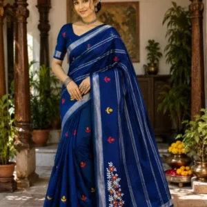 Soft quality Handloom Saree with Blouse Piece.