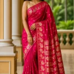 Premium quality Satin Mashru Silk Saree with Blouse Piece.
