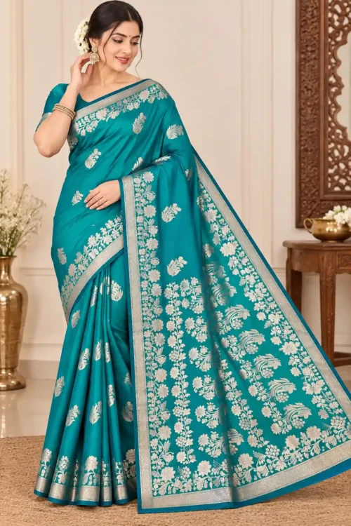 Soft Quality Samaya Silk Saree With Blouse Piece.