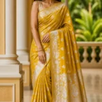 Premium quality Satin Mashru Silk Saree with Blouse Piece.