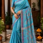 Soft quality Handloom Saree with Blouse Piece.