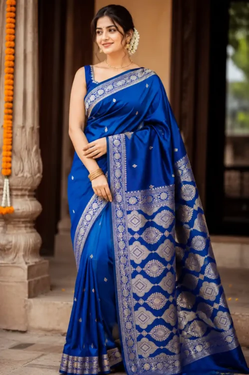 Soft Quality Samaya Silk Saree With Blouse Piece.