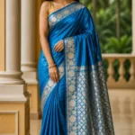 Premium quality Satin Mashru Silk Saree in Open border with Blouse Piece.