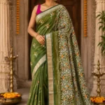 Soft quality Handloom Saree with Fabric Works & Blouse Piece.