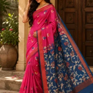 Premium quality Handloom Saree with Blouse Piece.