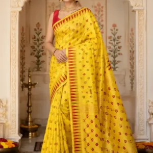 Soft quality Handloom Saree with Blouse Piece.