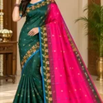 Soft quality Handloom Saree with contrast & Blouse Piece.