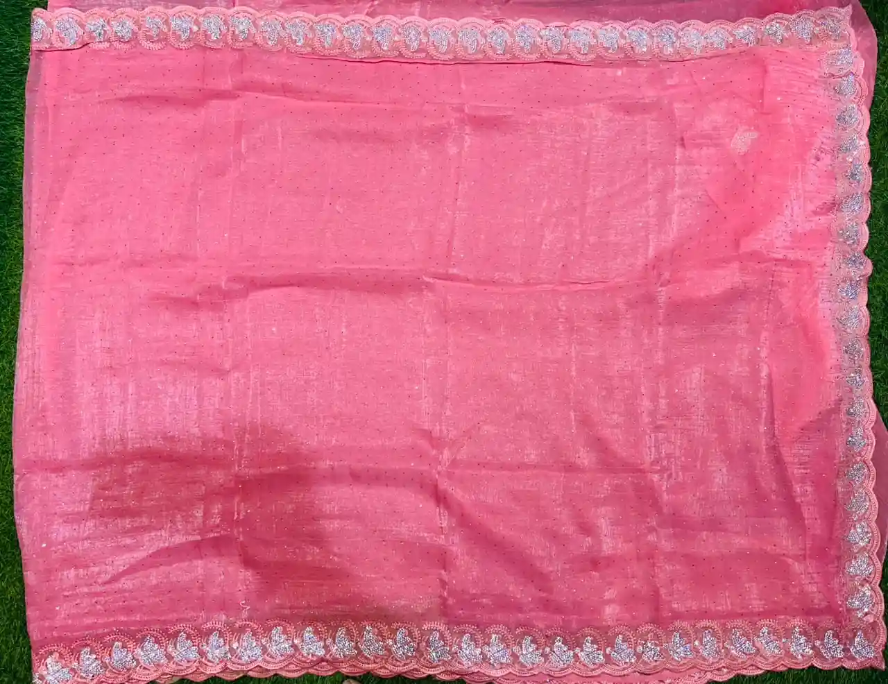 Premium quality Chiffon Party Wear Saree With Blouse piece - Image 2
