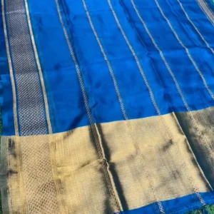 Soft quality Muslin Silk Saree With thread works & Blouse piece