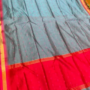 Soft quality Silk Saree with Contrast border & Blouse piece