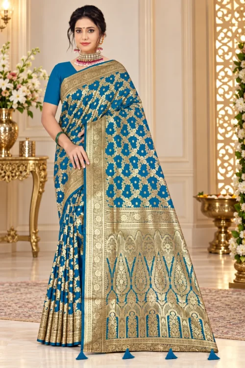 Soft quality Mashru Silk Saree with Blouse Piece