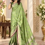 Premium quality Mashru Satin Silk Saree With Blouse Piece.
