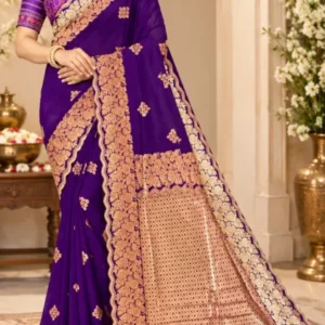Soft quality Silk Saree With Ready Blouse