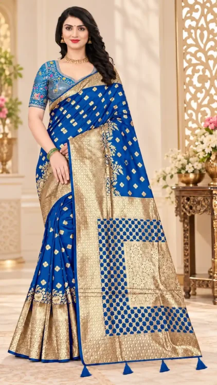 Soft quality Silk Saree With Ready Blouse