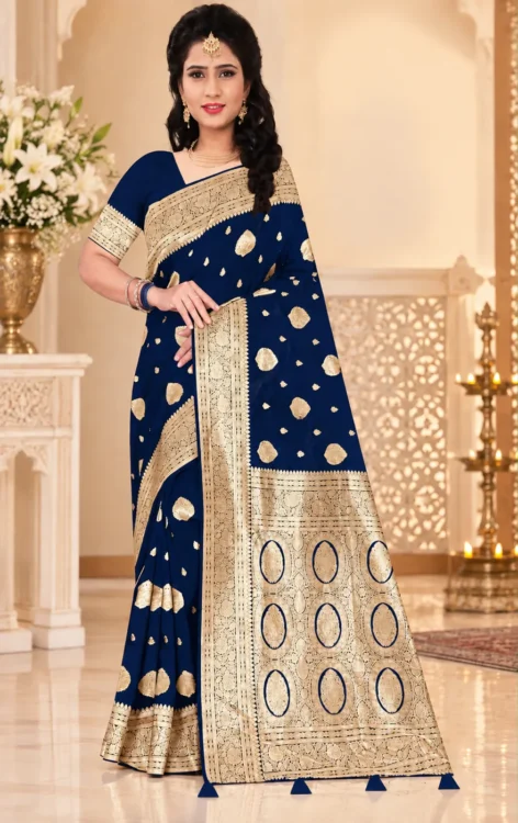 Soft quality Silk Saree With Blouse piece