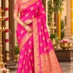 Premium quality Satin Mashru Silk Saree with Blouse Piece.
