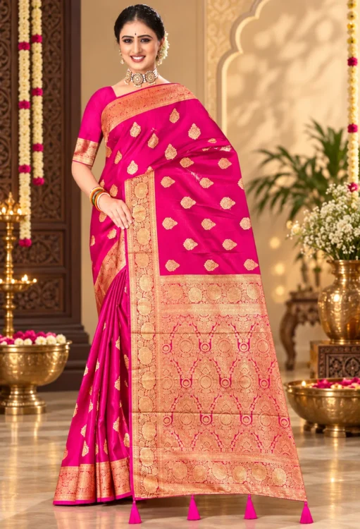Soft quality Mashru Silk Saree with Blouse Piece
