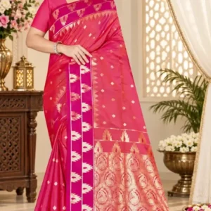 Soft quality Silk Saree With Blouse piece