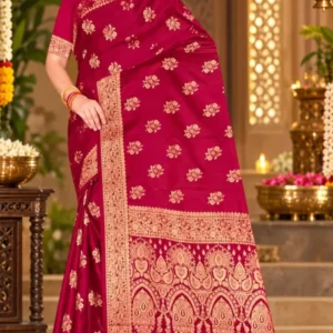 Soft quality Mashru Silk Saree with Blouse Piece
