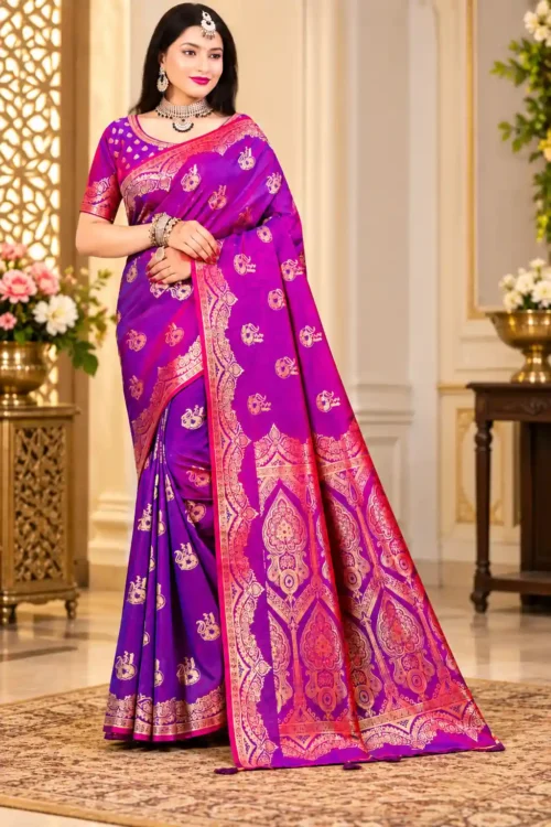 Soft quality Silk Saree With Ready Blouse