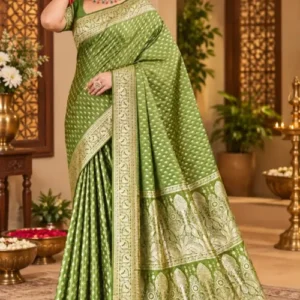 Soft quality Mashru Silk Saree with Blouse Piece